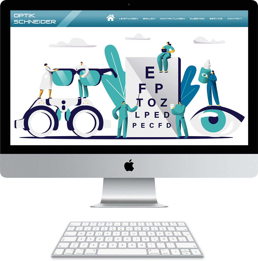 Homepage für Augenoptiker