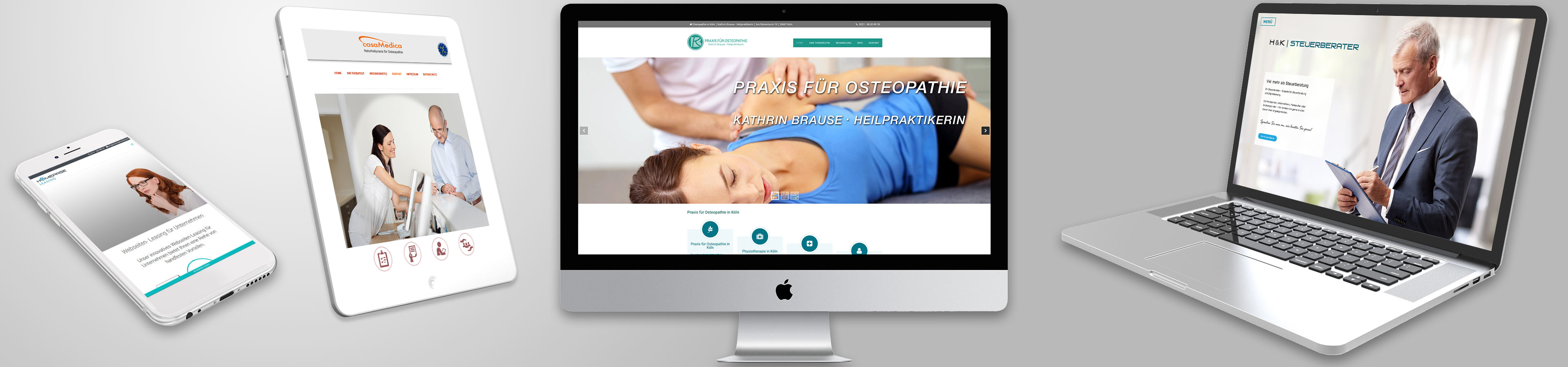 Homepages für Physiotherapeuten erstellen - Background